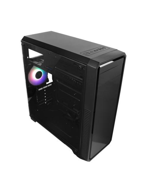 GABINETE GAME FACTOR CSG300 MIDI-TOWER ATX-MICRO-ATX-MINI-ITX USB 2.0-3.0 SIN FUENTE 1 VENTILADOR INSTALADO NEGRO - Imagen 2