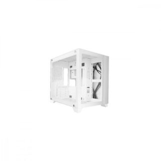 GABINETE GAME FACTOR CSG570 MIDI-TOWER ATX-MICRO-ATX-MINI-ITX USB 2.0-3.0 SIN FUENTE SIN VENTILADORES INSTALADOS BLANCO
