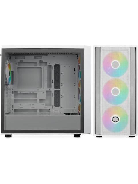 GABINETE GAMING COOLER MASTER MASTERBOX 600 ARGB (MB600KGNNS00) COLOR BLANCO - Imagen 5