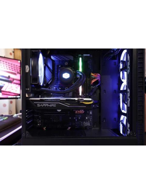 GABINETE NACEB HYDRA CON VENTANA RGB FULL-TOWER ATX USB 2.0-3.0 SIN FUENTE 3 VENTILADORES RGB INSTALADOS NEGRO - Imagen 8