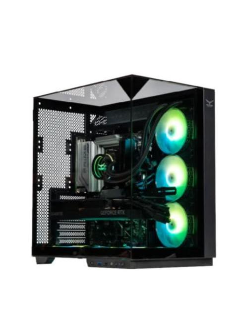 GABINETE NACEB IRIS NA-0639 MIDI-TOWER ATX-MICRO-ATX-MINI-ITX USB 3.0 SIN FUENTE 4 VENTILADORES INSTALADOS NEGRO