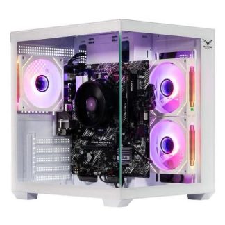 GABINETE NACEB NA-0636B MINI-TOWER MICRO-ATX-MINI-ITX USB 2.0-3.0 SIN FUENTE 3 VENTILADORES INSTALADOS BLANCO
