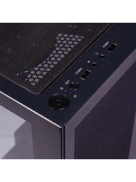GABINETE NACEB NA-0637N MIDI-TOWER ATX-MICRO-ATX-MINI-ITX USB 3.0 SIN FUENTE 4 VENTILADORES INSTALADOS NEGRO - Imagen 9
