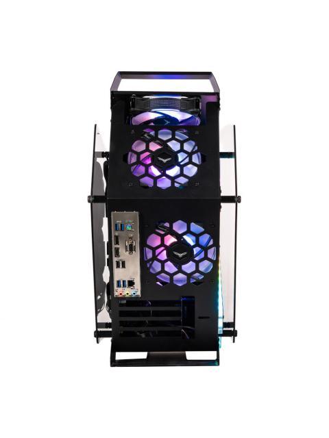 GABINETE NACEB OLYMPIAN MIDI-TOWER MICRO-ATX-MINI-ITX USB 2.0-3.0 SIN FUENTE 3 VENTILADORES INSTALADOS NEGRO - Imagen 4