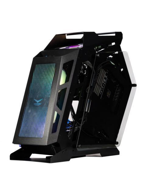 GABINETE NACEB OLYMPIAN MIDI-TOWER MICRO-ATX-MINI-ITX USB 2.0-3.0 SIN FUENTE 3 VENTILADORES INSTALADOS NEGRO - Imagen 5