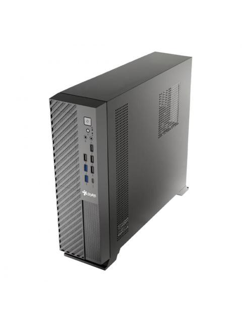 GABINETE STYLOS MINCE SLIM MINI-TOWER MICRO-ATX USB 2.0-3.0 CON FUENTE DE 550W SIN VENTILADORES INSTALADOS NEGRO - Imagen 3