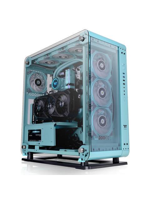 GABINETE THERMALTAKE CORE P6 MIDI-TOWER ATX-CEB-MICRO-ATX-MINI-ITX USB 2.0-3.0 SIN FUENTE SIN VENTILADORES INSTALADOS AZUL