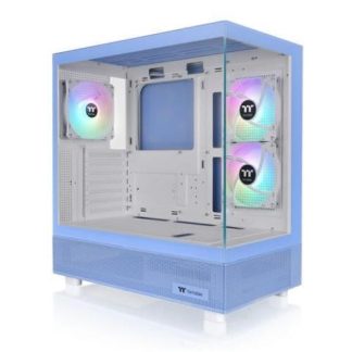 GABINETE THERMALTAKE VIEW 270 TG ARGB PLUS CON VENTANA MIDI-TOWER MINI-ITX-MICRO-ATX-ATX-E-ATX USB 3.2 SIN FUENTE 3 VENTILADORES ARGB INSTALADOS AZUL