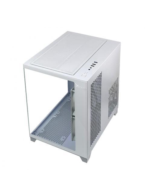 GABINETE XZEAL PANZER II CUBO MINI-TOWER MICRO-ATX USB 2.0-3.0 SIN FUENTE 3 VENTILADORES INSTALADOS BLANCO - Imagen 5