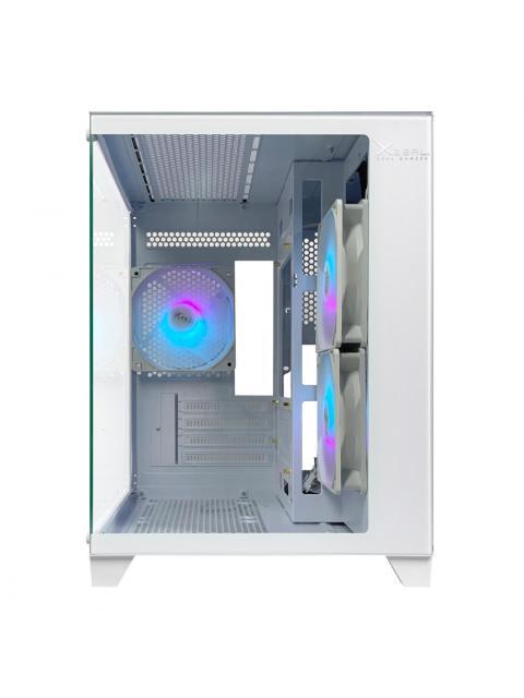 GABINETE XZEAL PANZER II CUBO MINI-TOWER MICRO-ATX USB 2.0-3.0 SIN FUENTE 3 VENTILADORES INSTALADOS BLANCO - Imagen 6