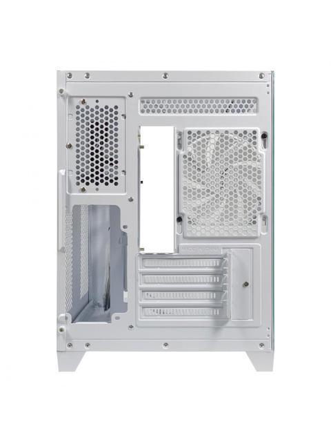GABINETE XZEAL PANZER II CUBO MINI-TOWER MICRO-ATX USB 2.0-3.0 SIN FUENTE 3 VENTILADORES INSTALADOS BLANCO - Imagen 8