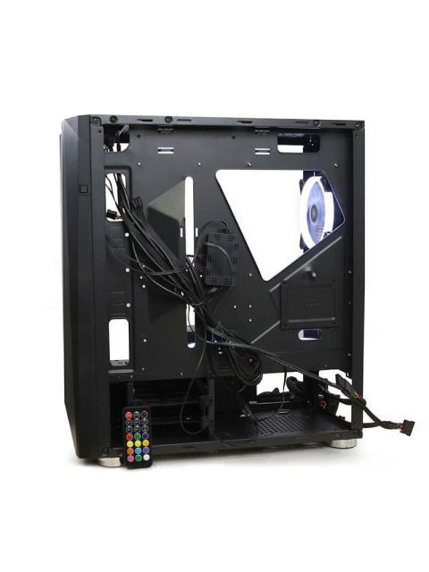 GABINETE YEYIAN ARMAGEDDON 2200 MOD CON VENTANA RGB FULL-TOWER ATX USB 3.0 SIN FUENTE 3 VENTILADORES RGB INSTALADOS NEGRO - Imagen 7