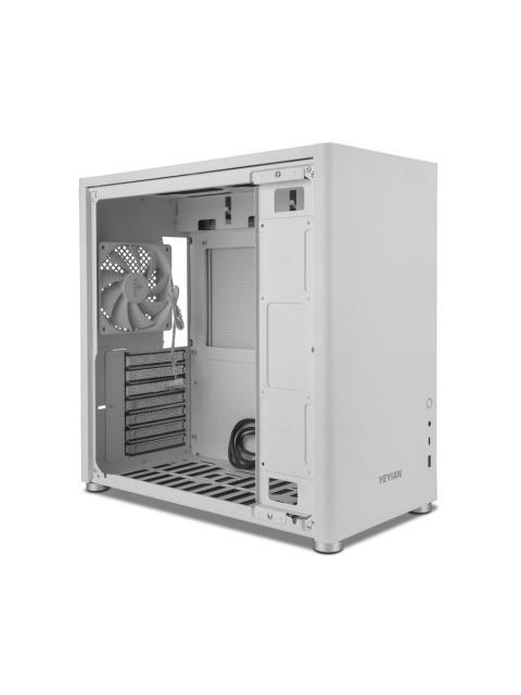 GABINETE YEYIAN HUSSAR PLUS MIDI-TOWER ATX-MICRO-ATX-MINI-ITX USB 3.0 SIN FUENTE 1 VENTILADOR INSTALADO BLANCO - Imagen 4