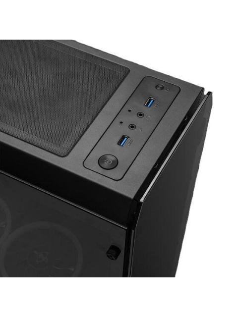 GABINETE YEYIAN KRYPTON CON VENTANA MIDI TOWER ATX-MICRO-ATX USB 3.0 SIN FUENTE 3 VENTILADORES INSTALADOS ARGB NEGRO - Imagen 4