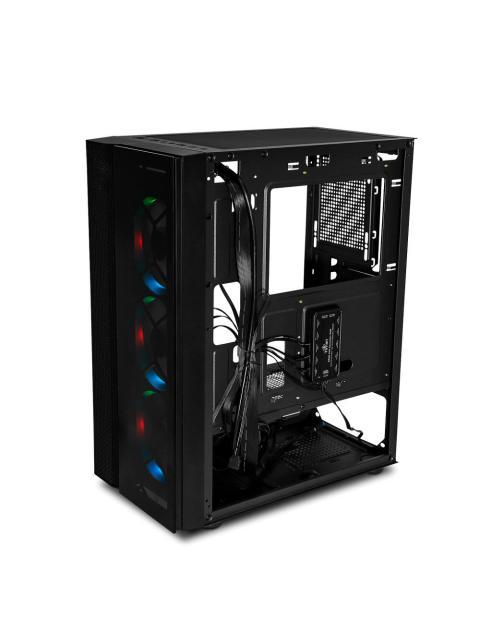 GABINETE YEYIAN RAPTURE 2500 MIDI-TOWER ATX-MICRO-ATX-MINI-ITX USB 2.0-3.0 SIN FUENTE 3 VENTILADORES INSTALADOS NEGRO - Imagen 6