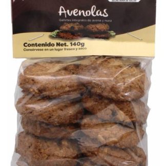 GALLETA AVENOLAS AVENA Y NUEZ 140 G VIVIRA