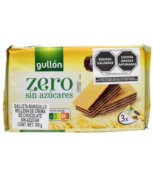 GALLETA BARQUILLO CHOCOLATE 180G GULLON