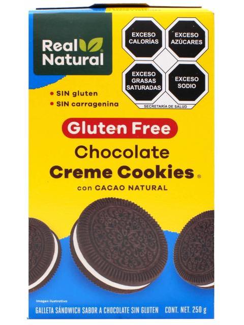 GALLETA CHOCOLATE CREME COOKIES 250 G REAL NATURAL