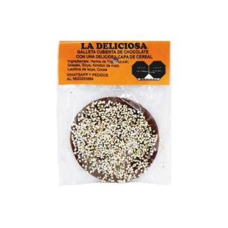 GALLETA CUBIERTA DE CHOCOLATE CON AMARANTO LA GRAN NATURISTA