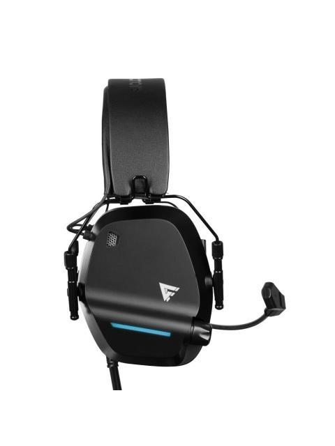 GAME FACTOR AUDIFONOS GAMER HSG550 7.1 PARA PC ALAMBRICO USB NEGRO - Imagen 2