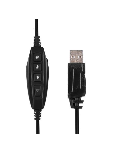 GAME FACTOR AUDIFONOS GAMER HSG550 7.1 PARA PC ALAMBRICO USB NEGRO - Imagen 5