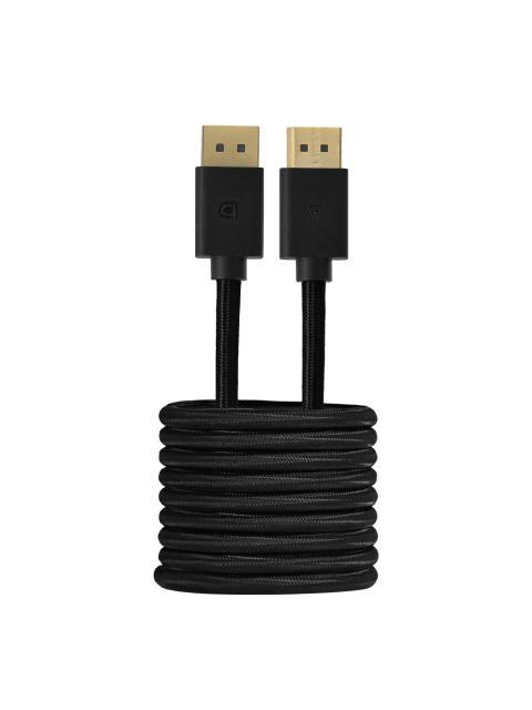 GAME FACTOR CABLE DISPLAYPORT DISPLAYPORT 1.4 MACHO - DISPLAYPORT 1.4 MACHO 4K 120HZ 2 METROS NEGRO - Imagen 2