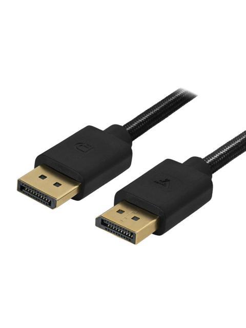 GAME FACTOR CABLE DISPLAYPORT DISPLAYPORT 1.4 MACHO - DISPLAYPORT 1.4 MACHO 4K 120HZ 2 METROS NEGRO - Imagen 5