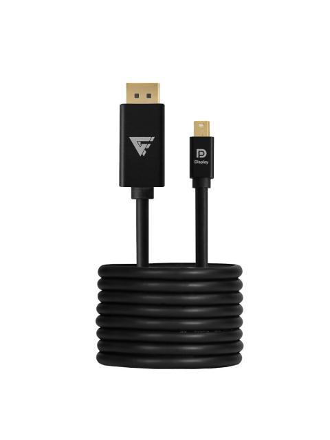 GAME FACTOR CABLE DISPLAYPORT MDTD400 MINI DISPLAYPORT 1.0 MACHO - DISPLAYPORT MACHO 3840X2160 4K 2 METROS