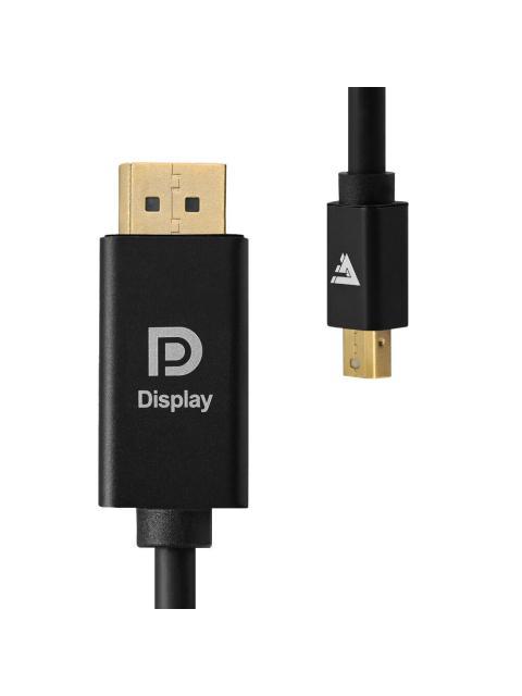 GAME FACTOR CABLE DISPLAYPORT MDTD400 MINI DISPLAYPORT 1.0 MACHO - DISPLAYPORT MACHO 3840X2160 4K 2 METROS - Imagen 2