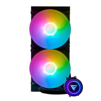 GAME FACTOR LQG601 ENFRIAMIENTO LIQUIDO PARA CPU 2X 120MM HASTA 2550RPM NEGRO