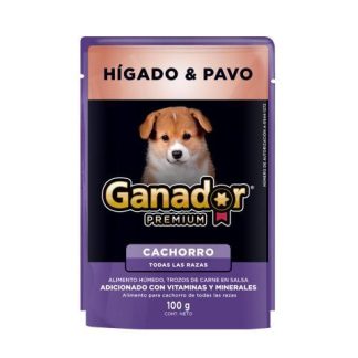 GANADOR PREMIUM HIGADO Y PAVO SOBRE DE 100 GR