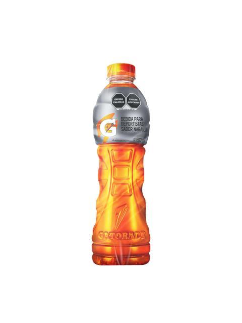 GATORADE BEBIDA REHIDRATANTE NARANJA BOTELLA CON VALVULA 600 ML