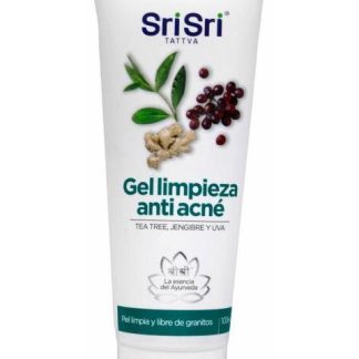 GEL LIMPIEZA ANTI ACNE TEA TREE JENGIBRE UVA 100 ML SRI SRI