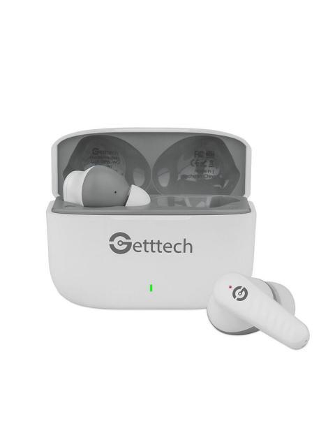 GETTTECH AUDIFONOS INTRAURICULARES CON MICROFONO GUE-T8PBL-WG INALAMBRICO BLUETOOTH BLANCO - Imagen 3