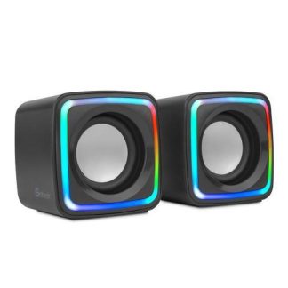 GETTTECH BOCINA PARA COMPUTADORA GUS-ESRWR-01 ALAMBRICO 2.1 CANALES 6W RMS 2 PIEZAS