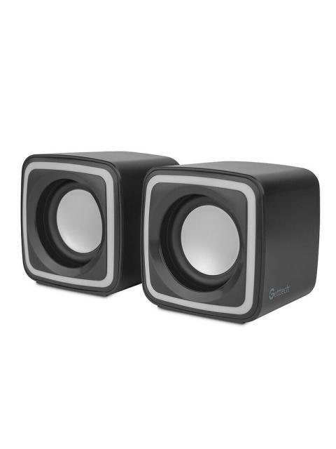 GETTTECH BOCINA PARA COMPUTADORA GUS-ESRWR-01 ALAMBRICO 2.1 CANALES 6W RMS 2 PIEZAS - Imagen 3