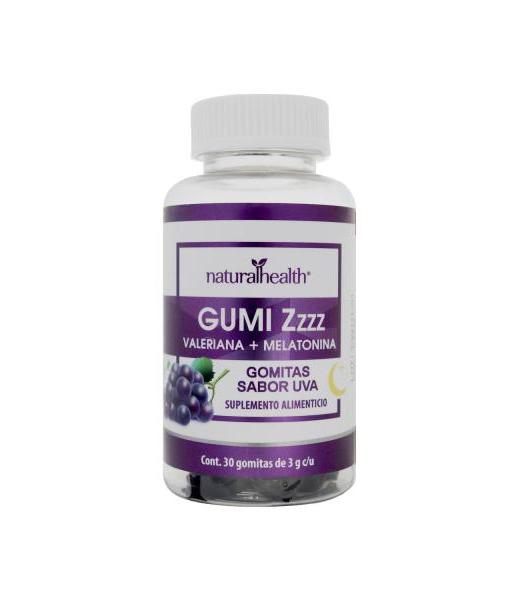 GOMITAS GUMI ZZZZ C 30 DE 3GRS C U SABOR UVA VALERIANA+MELATONINA OLAS