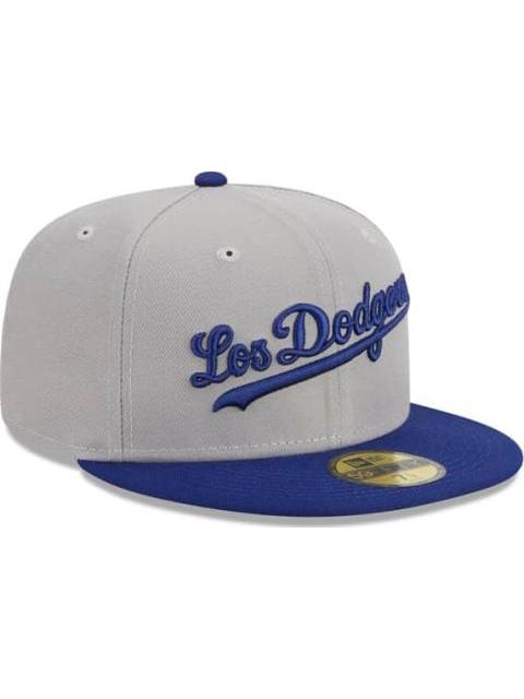 GORRA LOS ANGELES DODGERS MLB CITY SIGNATURE 59FIFTY CER GRIS NEW ERA CAP - Imagen 2