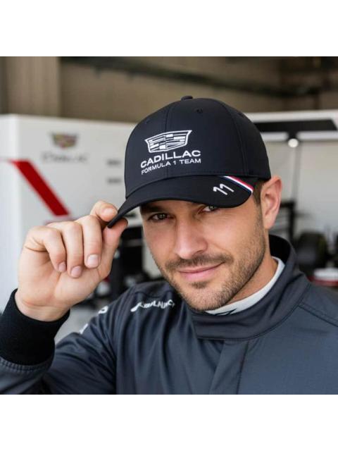 GORRA MOTORSPORT TH X CF1 REPLICA CAP NEGRO CADILLAC - Imagen 6