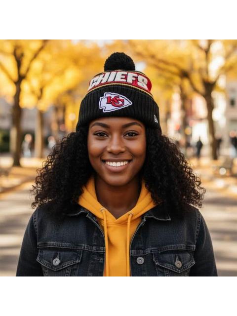 GORRO KANSAS CITY CHIEFS NFL SIDELINE 2024 KNIT NEGRO NEW ERA CAP - Imagen 6