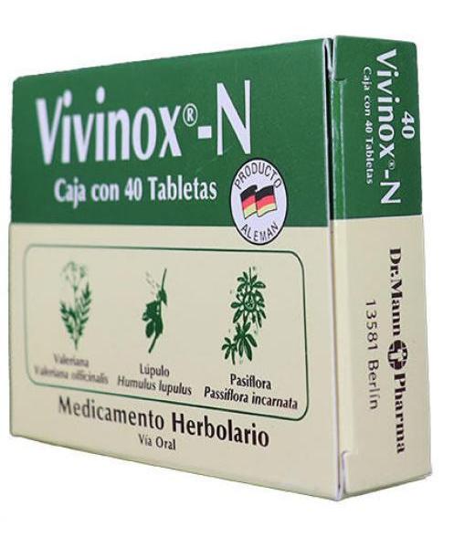 TBS. VIVINOX-N C 40 VALERIANALUPULO Y PASIFLORA VIVIOPTAL