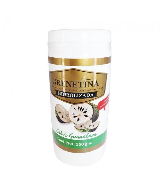 GRENETINA HIDROLIZADA SABOR GUANABANA 500 GRS. MIEL SALUD Y VIDA