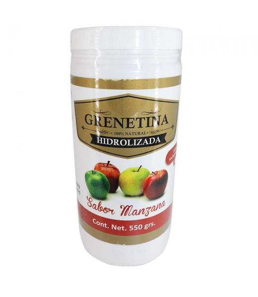 GRENETINA HIDROLIZADA SABOR MANZANA 500 GRS. MIEL SALUD Y VIDA