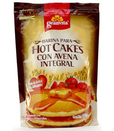 HARINA PARA HOT CAKES CON AVENA 400 G GRANVITA