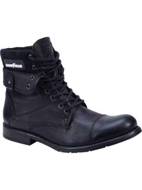 BOTIN CASUAL TIPO LEÑADOR AGUJETA NEGRO GOODYEAR - Imagen 2