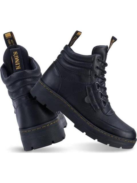 BOTIN CASUAL TIPO LEÑADOR AGUJETA NEGRO LOCMAN - Imagen 7
