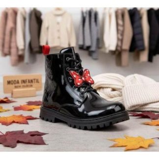 HIKER BOTIN MINNIE NEGRO MINNIE