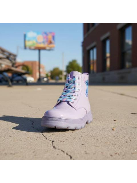 HIKER BOTIN STITCH LILA DISNEY