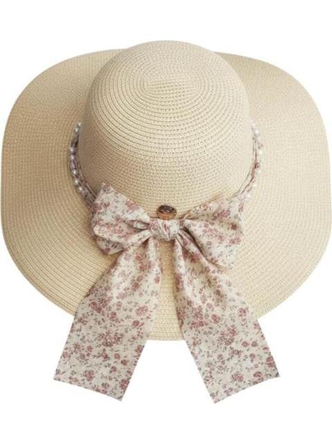 HILO DE PAPEL ARROZ CON CINTA DECORATIVA BEIGE HOLLY LAND - Imagen 3