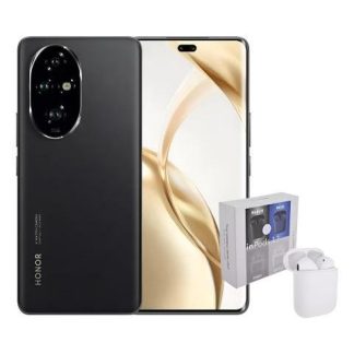 HONOR 200 PRO DUAL SIM 512GB 12RAM BLACK + AIRPODS GENERICOS NEGRO